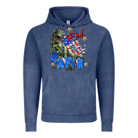 Vintage Denim red white rawr Vintage Hoodie - Zillion Design Studio