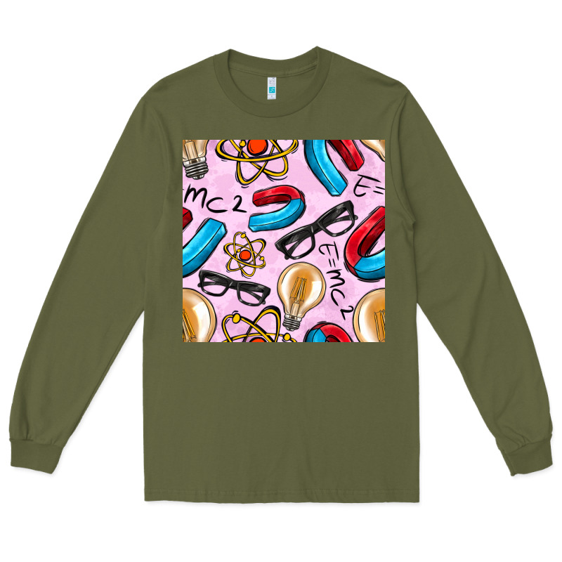Physics Seamless Pattern Long Sleeve Tee by BundleAndBundleShop | Teevron
