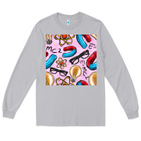 Moon Dust physics seamless pattern Long Sleeve Tee - BundleAndBundleShop