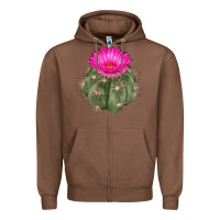 Chestnut eagle claws cactus Zipper Hoodie - LillyAllenDesigns