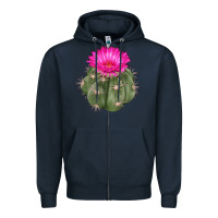 Navy eagle claws cactus Zipper Hoodie - LillyAllenDesigns