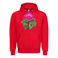 Red eagle claws cactus Zipper Hoodie - LillyAllenDesigns