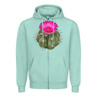Seafoam eagle claws cactus Zipper Hoodie - LillyAllenDesigns