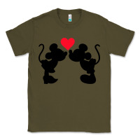 Army Green Minnie Mouse Classic Tee - CowhideDigitalArt