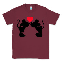 Burgundy Minnie Mouse Classic Tee - CowhideDigitalArt