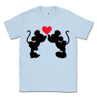 Dusty Blue Minnie Mouse Classic Tee - CowhideDigitalArt