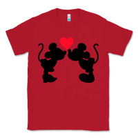 Red Minnie Mouse Classic Tee - CowhideDigitalArt