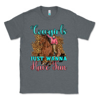 Charcoal Heather cowgirls just wanna have fun Classic Tee - Artiststas