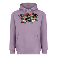 Lavender patriotic drunk america Heavyweight Hoodie - NancyCooperArtShop