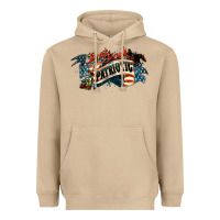 Mushroom patriotic drunk america Heavyweight Hoodie - NancyCooperArtShop