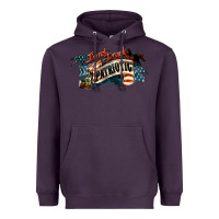 Plum patriotic drunk america Heavyweight Hoodie - NancyCooperArtShop