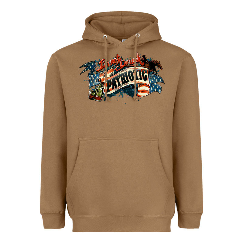 Patriotic Drunk America Heavyweight Hoodie by NancyCooperArtShop | Teevron
