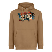 Toasted Coconut patriotic drunk america Heavyweight Hoodie - NancyCooperArtShop