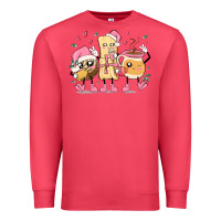 Cardinal mexican christmas pan dulce cartoon characters Premium Sweatshirt - MaliasSmallBusiness