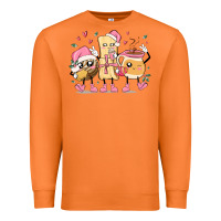Carrot mexican christmas pan dulce cartoon characters Premium Sweatshirt - MaliasSmallBusiness