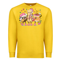 Lemon mexican christmas pan dulce cartoon characters Premium Sweatshirt - MaliasSmallBusiness