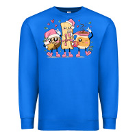 True Royal mexican christmas pan dulce cartoon characters Premium Sweatshirt - MaliasSmallBusiness