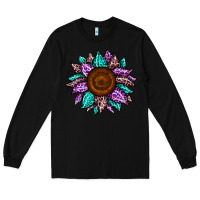 Black sunflower leopard color Long Sleeve Tee - JahusDesignShop
