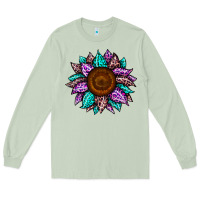 Matcha sunflower leopard color Long Sleeve Tee - JahusDesignShop