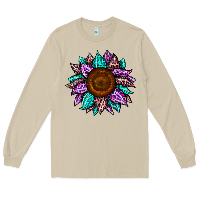 Sunflower Leopard Color Long Sleeve Tee by JahusDesignShop | Teevron
