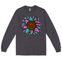 Smoke sunflower leopard color Long Sleeve Tee - JahusDesignShop