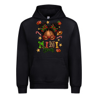 Black mini claus messy bun Urban Hoodie - texasbilliewilder