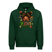 Forest Green mini claus messy bun Urban Hoodie - texasbilliewilder
