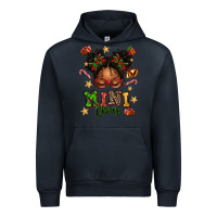 Navy mini claus messy bun Urban Hoodie - texasbilliewilder