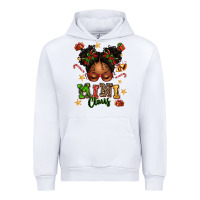 White mini claus messy bun Urban Hoodie - texasbilliewilder