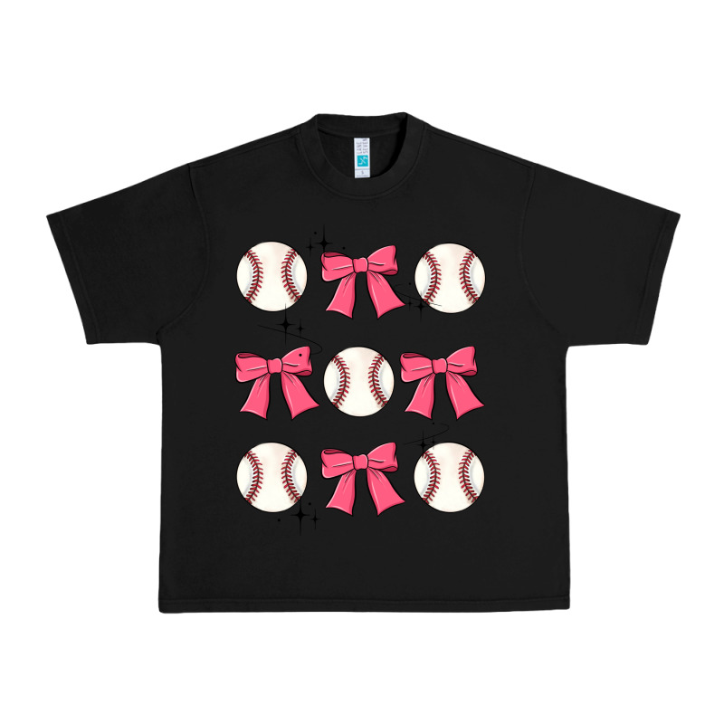 Baseball Coquette Bow Urban Heavy Tee by JahusDesignShop | Teevron