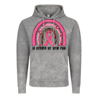 Cloud Rock in october we wear pink rainbow Vintage Hoodie - JahusDesignShop