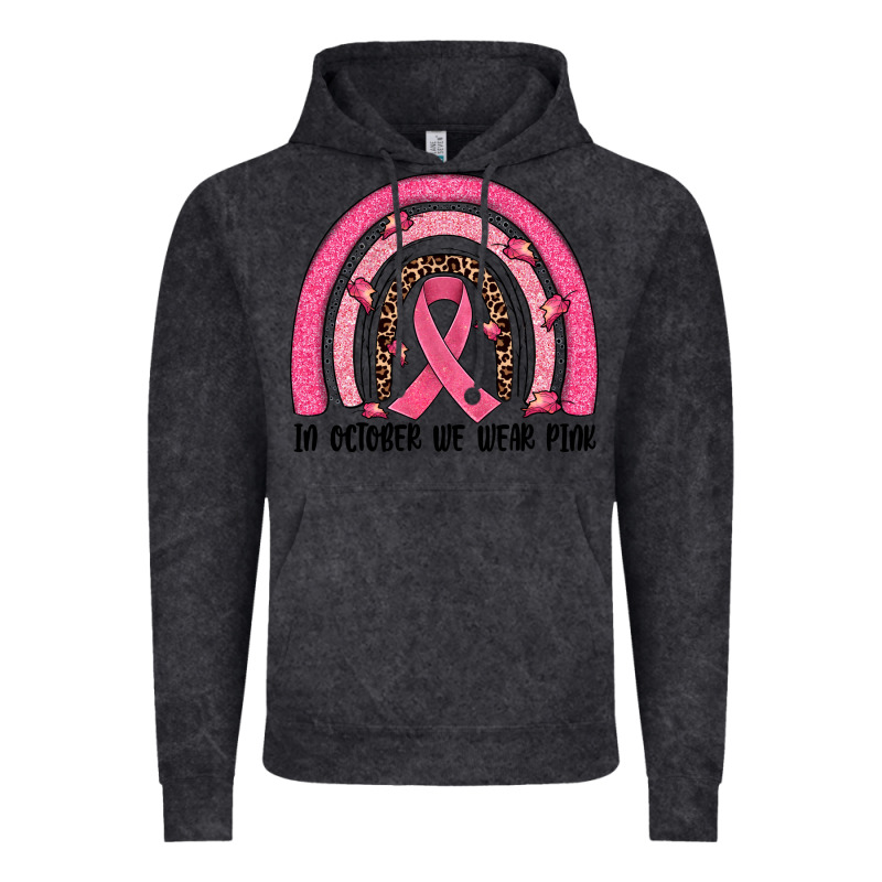 In October We Wear Pink Rainbow Vintage Hoodie by JahusDesignShop | Teevron
