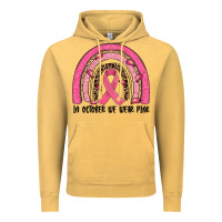 Vintage Mustard in october we wear pink rainbow Vintage Hoodie - JahusDesignShop