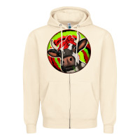 Sandshell Christmas Cow Zipper Hoodie - Jasminsmagicworld