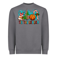 Storm Tis The Season Christmas With Basketball And Candy Cane Heavyweight Sweatshirt - FaDigitalArtStudio