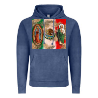 Vintage Denim Virgin Mary and San Judas Vintage Hoodie - CTS Tumbler Store