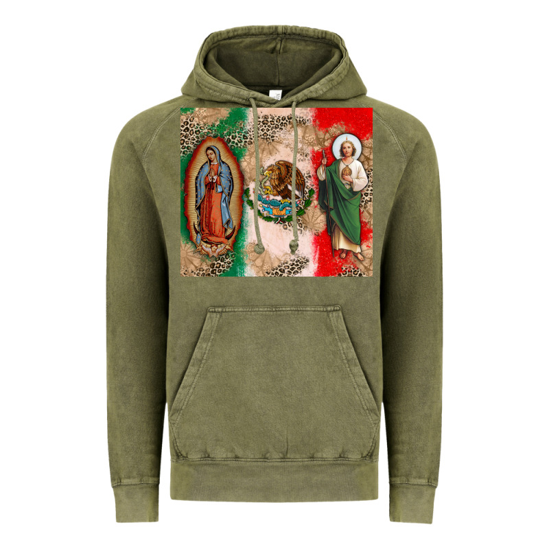 Virgin Mary And San Judas Vintage Hoodie by CTS Tumbler Store | Teevron