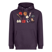 Plum baseball mom Heavyweight Hoodie - MaliasSmallBusiness