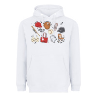 White baseball mom Heavyweight Hoodie - MaliasSmallBusiness