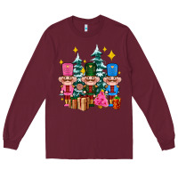 Burgundy nutcrackers and gifts ado Long Sleeve Tee - AdoDesignShop