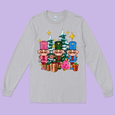 Nutcrackers And Gifts Ado Long Sleeve Tee Designed By Adodesignshop