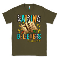 Army Green Raising believers matthew 4 17 Classic Tee - AdoDesignShop