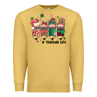 Antique Gold teacher christmas Premium Sweatshirt - MaliasSmallBusiness
