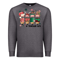 Charcoal Heather teacher christmas Premium Sweatshirt - MaliasSmallBusiness