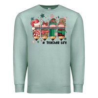Seafoam teacher christmas Premium Sweatshirt - MaliasSmallBusiness