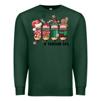 Sports Green teacher christmas Premium Sweatshirt - MaliasSmallBusiness