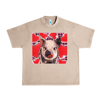 French Oak valentine's day glitter hearts pig Urban Heavy Tee - BarkalooDesign
