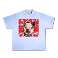 Grape Ice valentine's day glitter hearts pig Urban Heavy Tee - BarkalooDesign