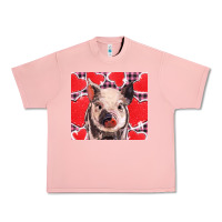 Salmon valentine's day glitter hearts pig Urban Heavy Tee - BarkalooDesign