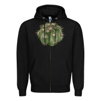 Black eagle claws cactus Zipper Hoodie - LillyAllenDesigns